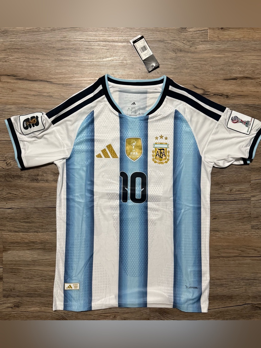 FIFA 2026 World Cup Argentina Messi #10 Soccer Jersey - Large, Player Edition